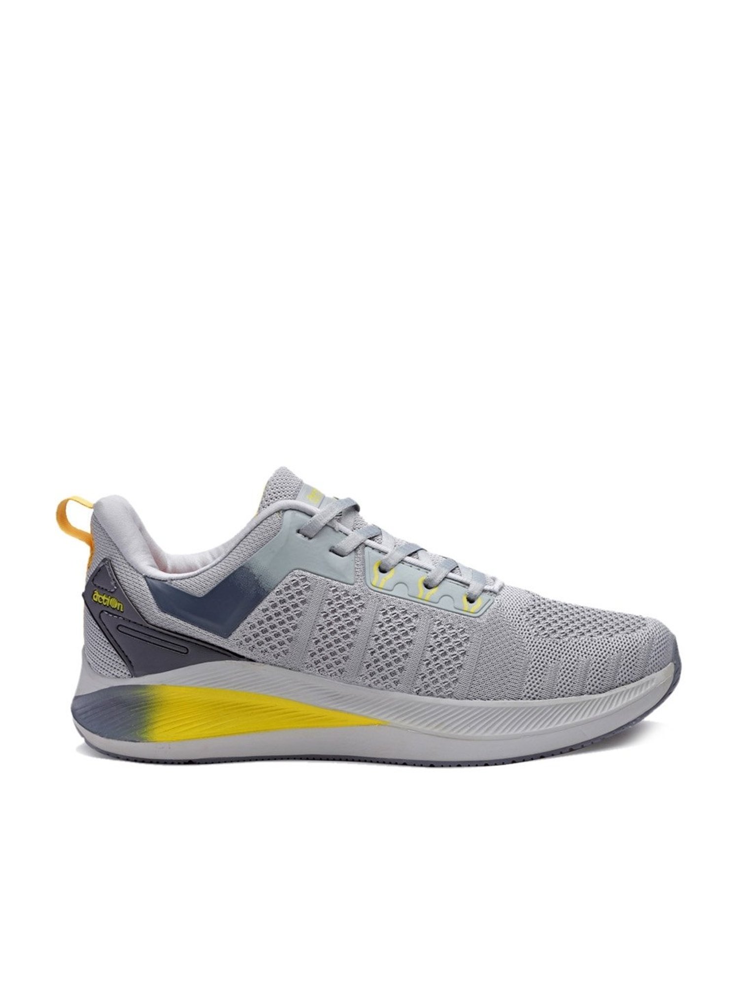 Action Men's Light Grey Running Shoes