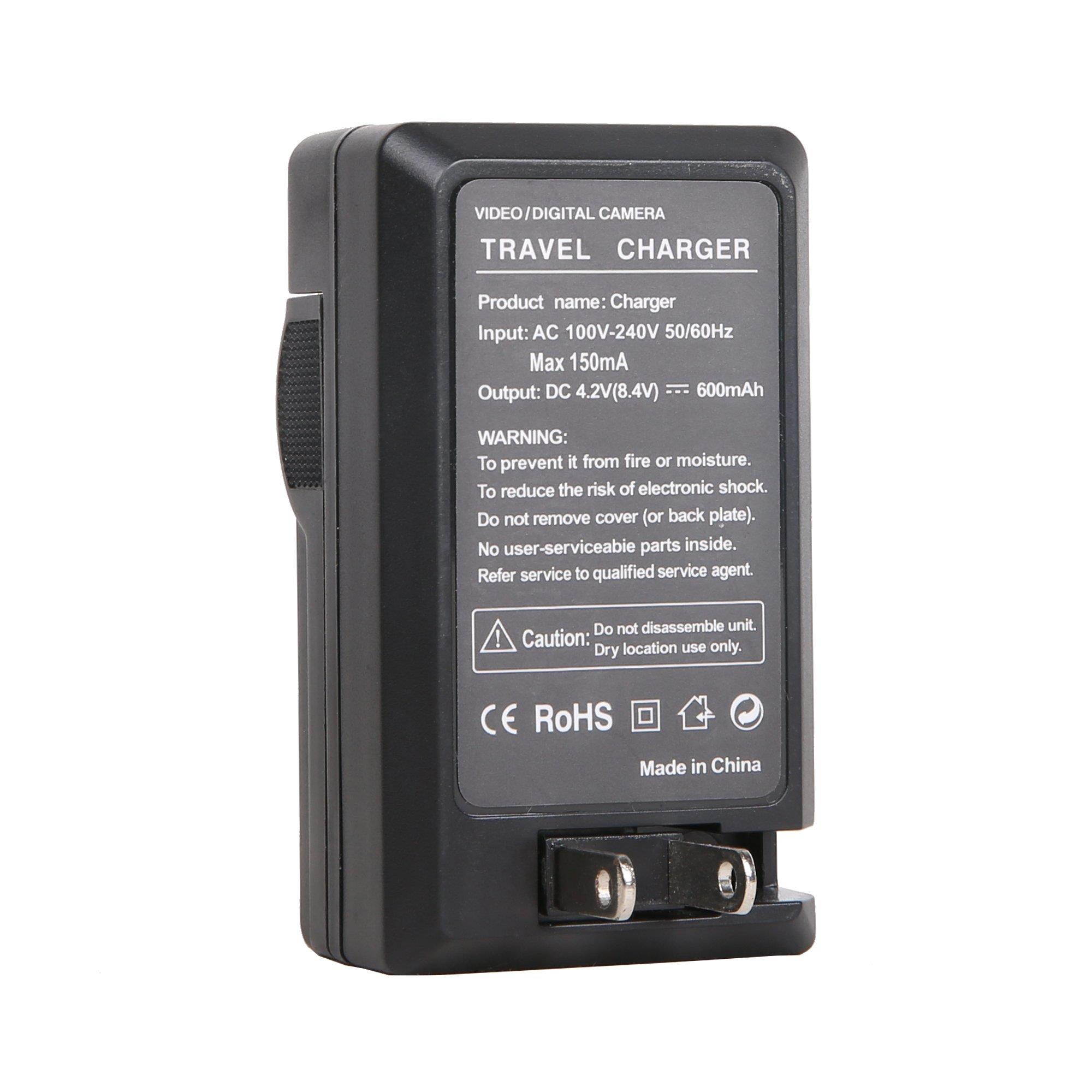 Dracast DRBK1NPF6600 NPF 6600 mAh 1x Battery/ 1x Charger Combo, Black