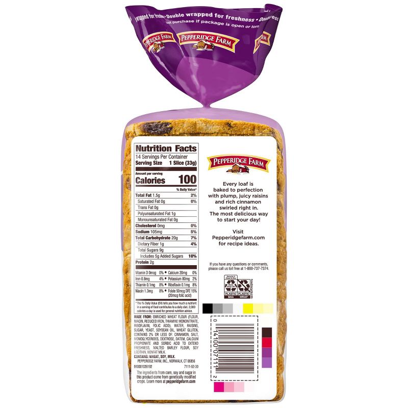 Pepperidge Farm Cinnamon Raisin Swirl Breakfast Bread - 16oz