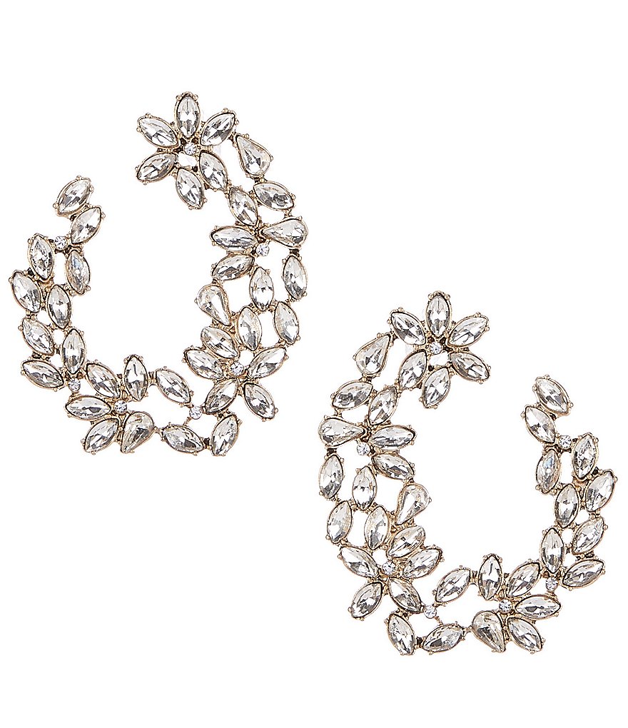 Gemma Layne Crystal Hoop Earrings