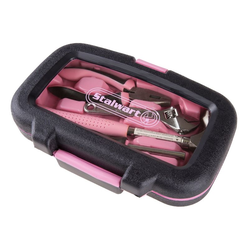 Stalwart 15pc Household Hand Tools Set Pink