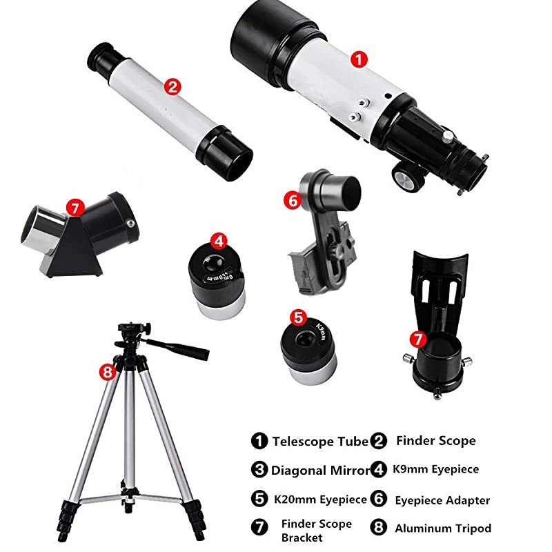 for Kids 70mm Apeture Travel Scope 400mm AZ Mount Good Partner to View Moon and Planet Good Travel with Backpack for Kids and Beginners
