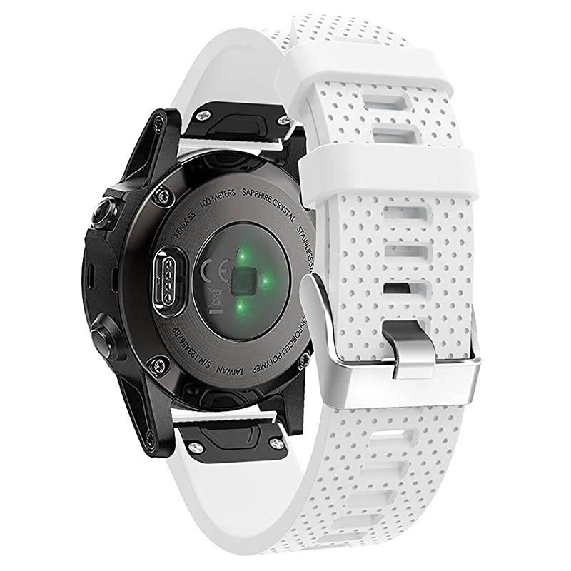 Band for Garmin Fenix 5S Fenix 6S Soft Silicone Replacement Watch Band Strap for Garmin Fenix 5SFenix 5S PlusFenix 6SFenix 6S Pro Smart Watch Fit 531 inches846 inches