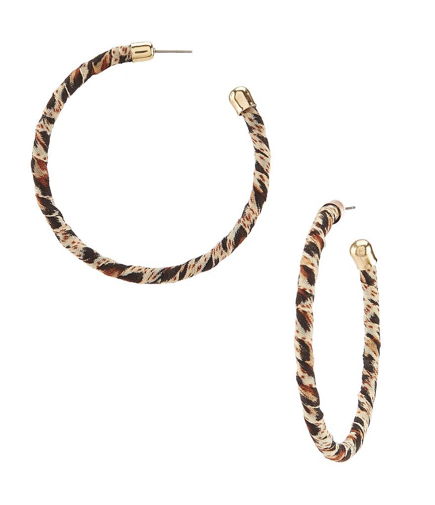 Anna & Ava Skylar Leopard Hoop Earrings