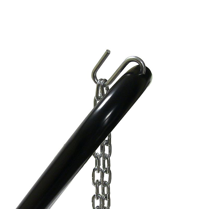 Sunnydaze Outdoor 2-Person Double Cotton Brazilian Hammock with Black Steel Universal Multi-Use Stand - Cool Breeze