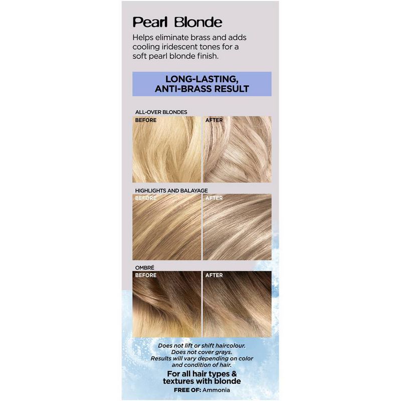 L'Oreal Paris Feria Power Toner Long Lasting Anti-Brass Toner - Pearl Blonde 9V - 1 fl oz