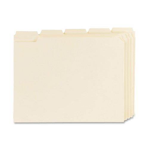 TOPS Products Folder Letter 1/5 Cut Assorted Tab 1-Ply 100/BX Manila 75215