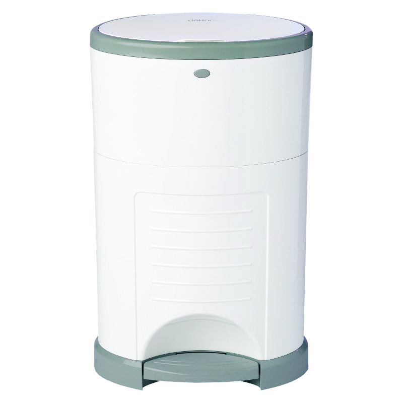 Dekor Plus Hands Free Diaper Pail - White
