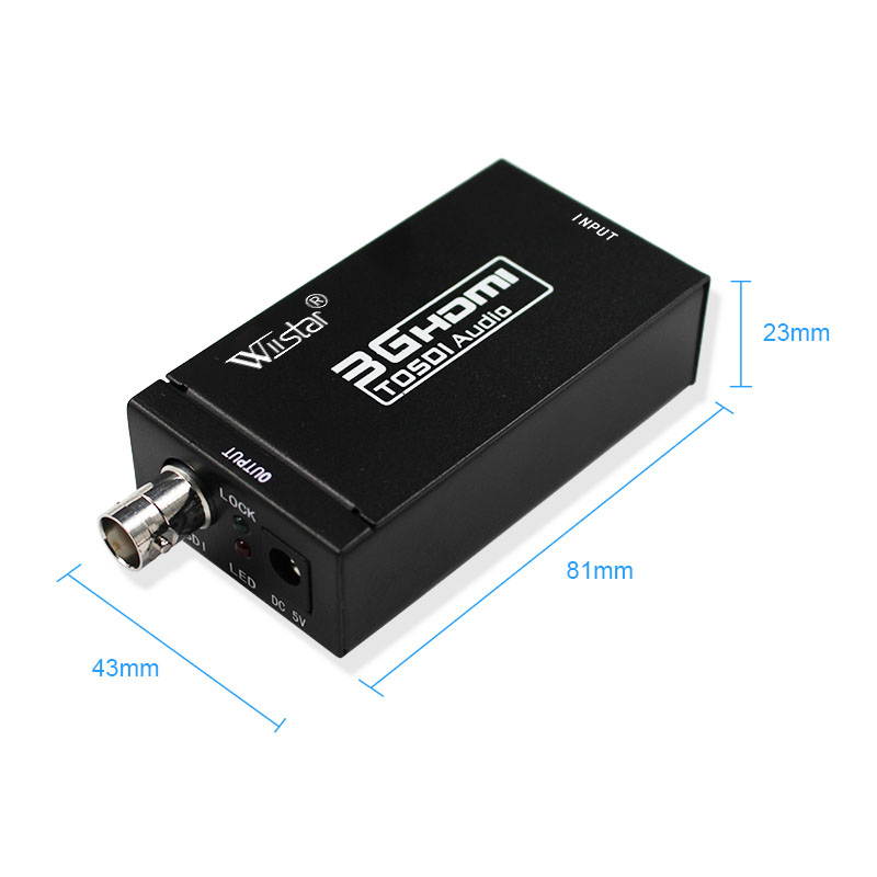 HDMI to SDI Converter,HDMI to 3G SDI Display 1080p Adapter HD to BNC SDI HD-SDI 3G-SDI 1080P SDI-HDMI Multimedia HD Video Converter Mini Size