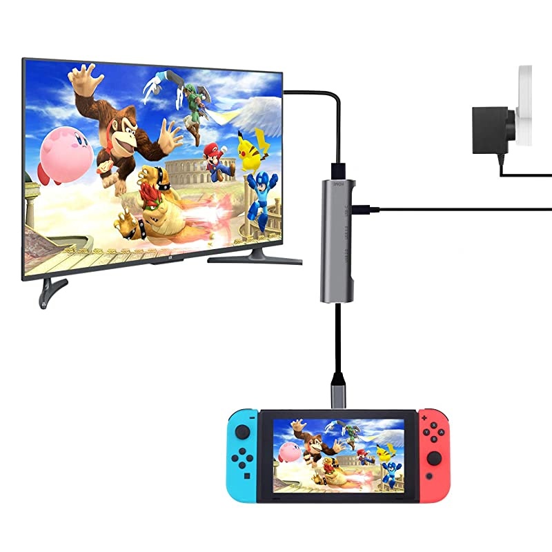 USB Type C to HDMI Digital AV Multiport Hub USBC USB31 Adapter PD Charger for Nintendo SwitchPortable 4K HDMI Dock for Samsung Dex Station S1098Tab S6S5 Travel TV Docking Station