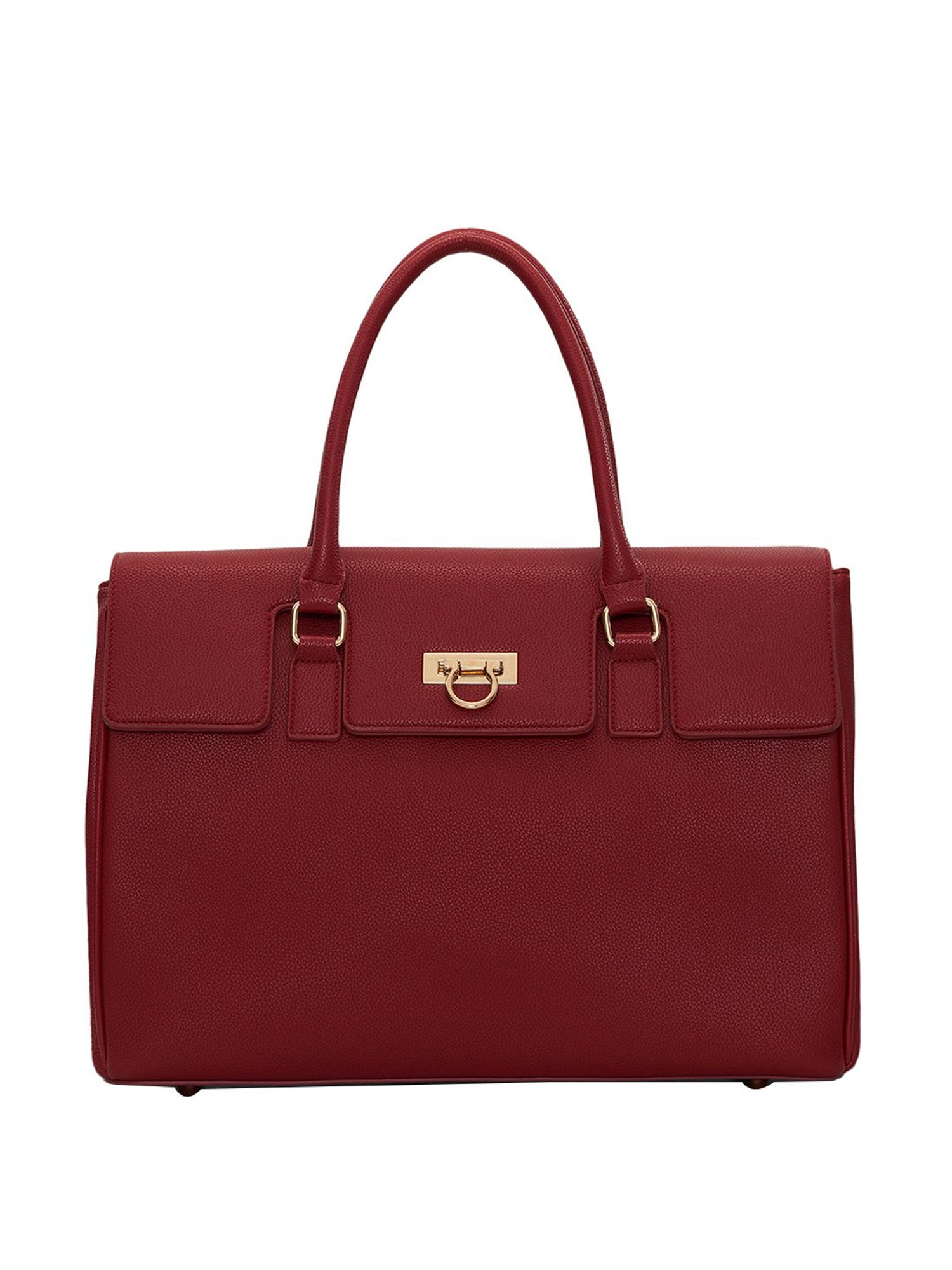 Miraggio Tokyo Maroon Solid Large Handbag