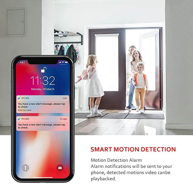 2021 Upgraded]  1080P Pet Camera, WiFi Camera, Indoor Security Camera for Pet, Baby, Elder, 2.4G Home Camera with Motion Detection, Night Vision, 2 Way Audio, Cloud Service, App- Home