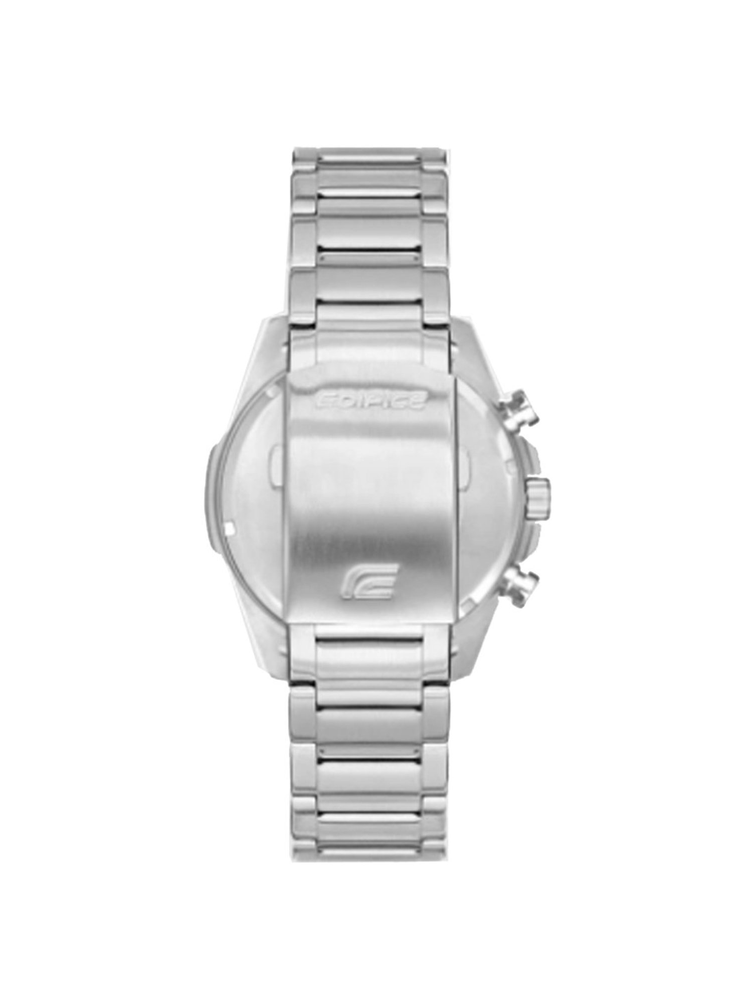 Casio EDifice EFR-571DB-1A1VUDF Black Analog Dial Silver Stainless Steel Band Men's Watch ED513