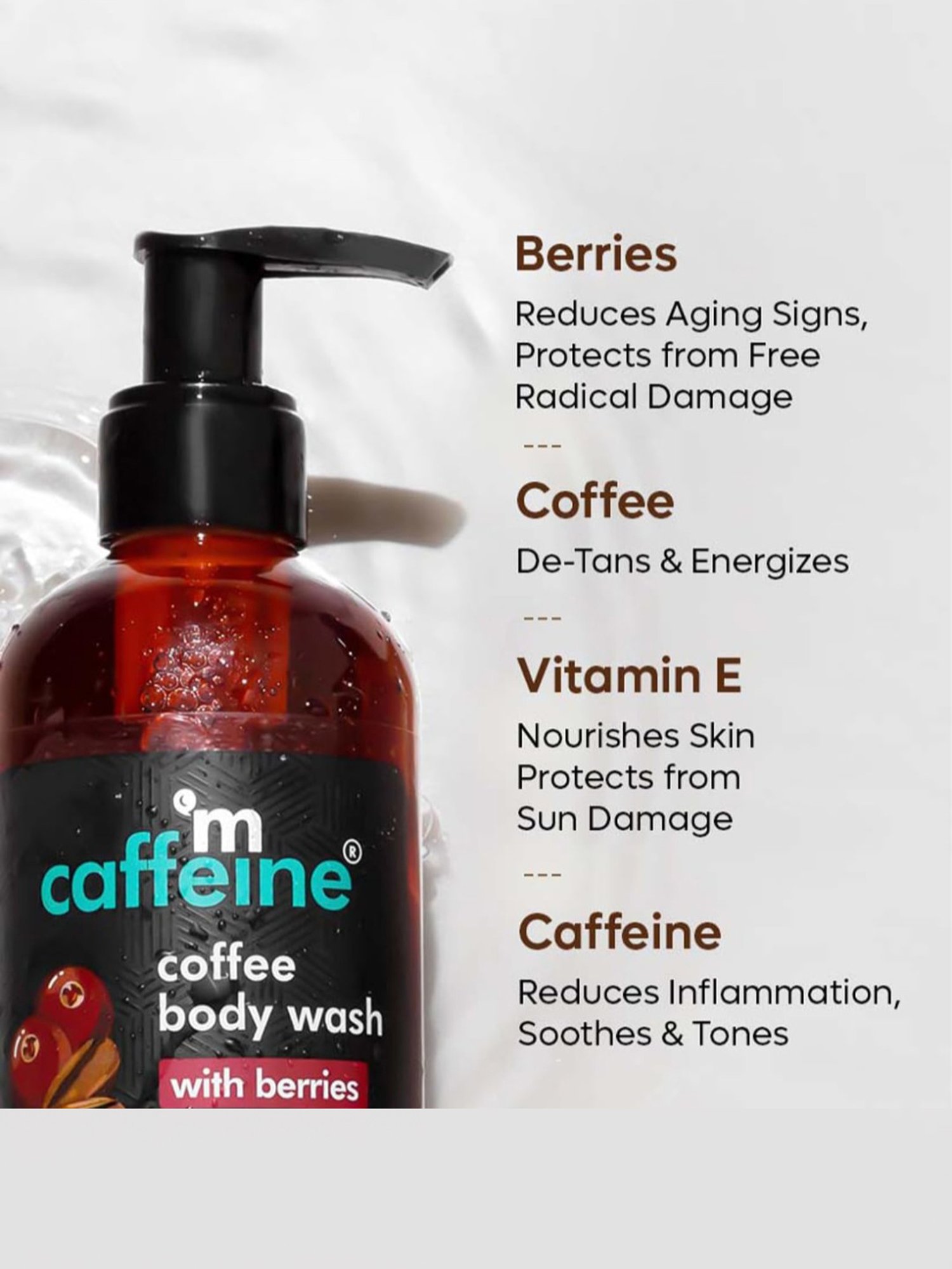 mCaffeine Coffee Body Wash & Body Lotion Combo