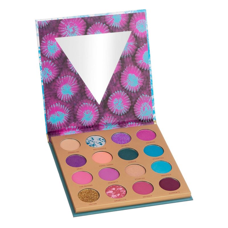 Color Story 16 Shade Pressed Pigment Eyeshadow Palette - Ocean Oasis - 0.54oz