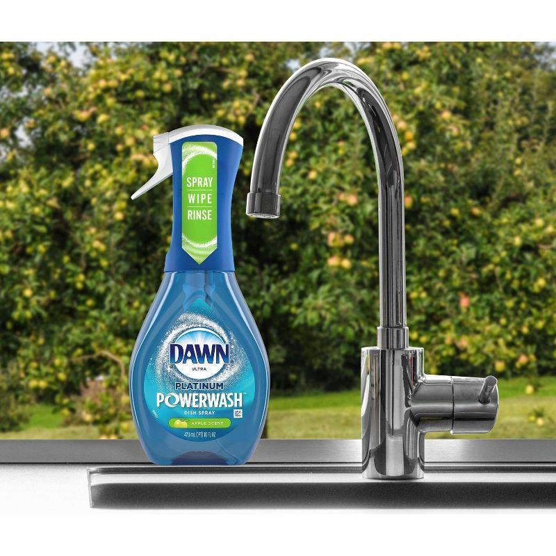 Dawn Platinum Powerwash Dish Spray, Dish Soap, Apple Scent Refill - 16oz