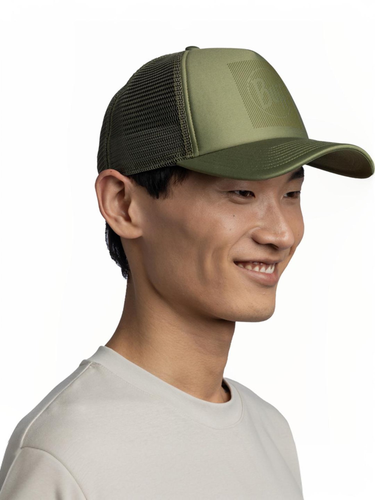 BUFF Forest Green Printed Cap