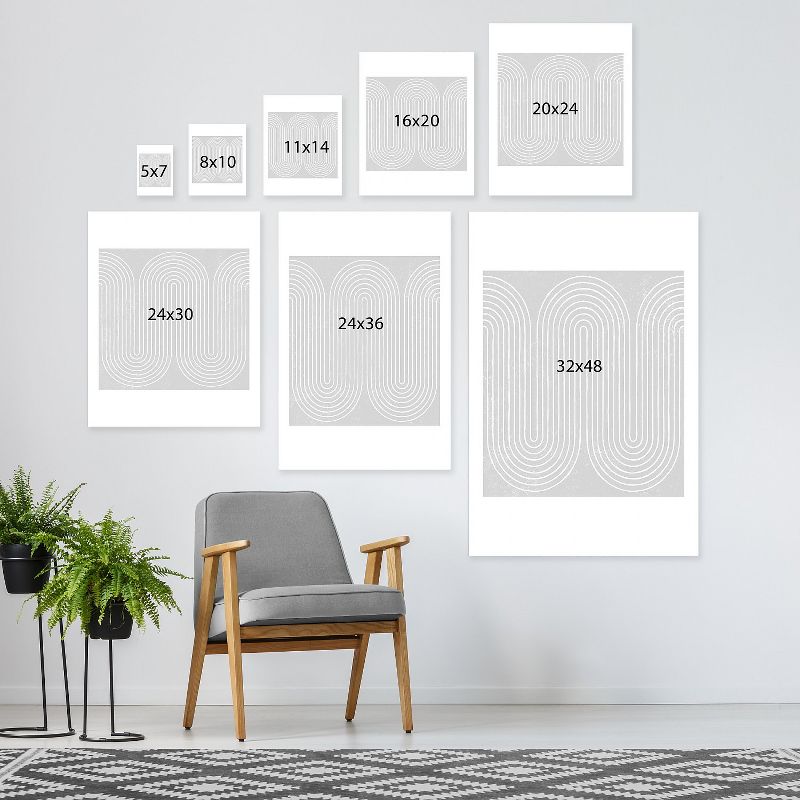 Americanflat Rainbow Woodblock by Roseanne Kenny Wall Art Canvas - 11" x 14"