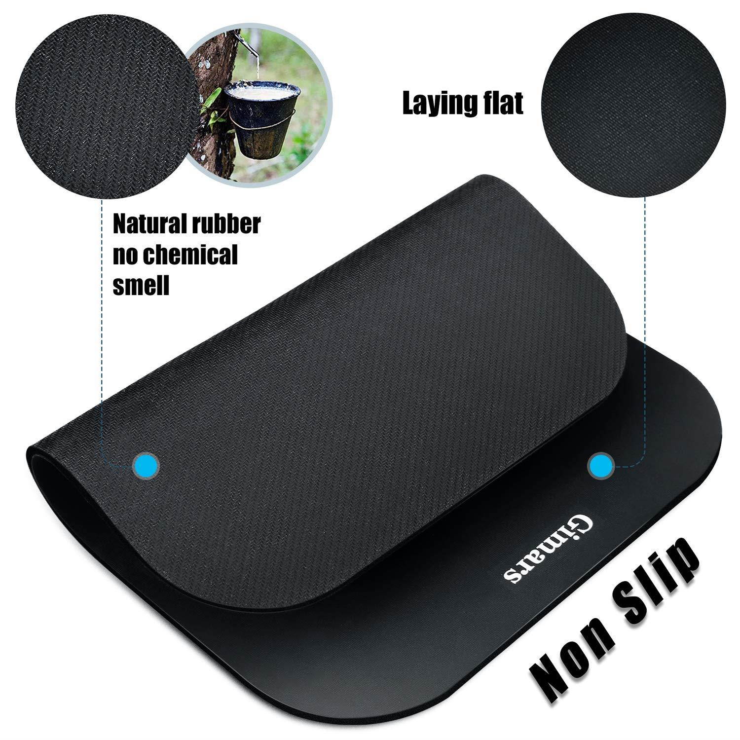 Gimars Large Smooth Superfine Fibre Memory Foam Ergonomic Mouse Pad Wrist Rest Support - Mousepad with Nonslip Base for Laptop, Computer, Gaming & Office - Comfortable for Easy Typing & Pain Relief