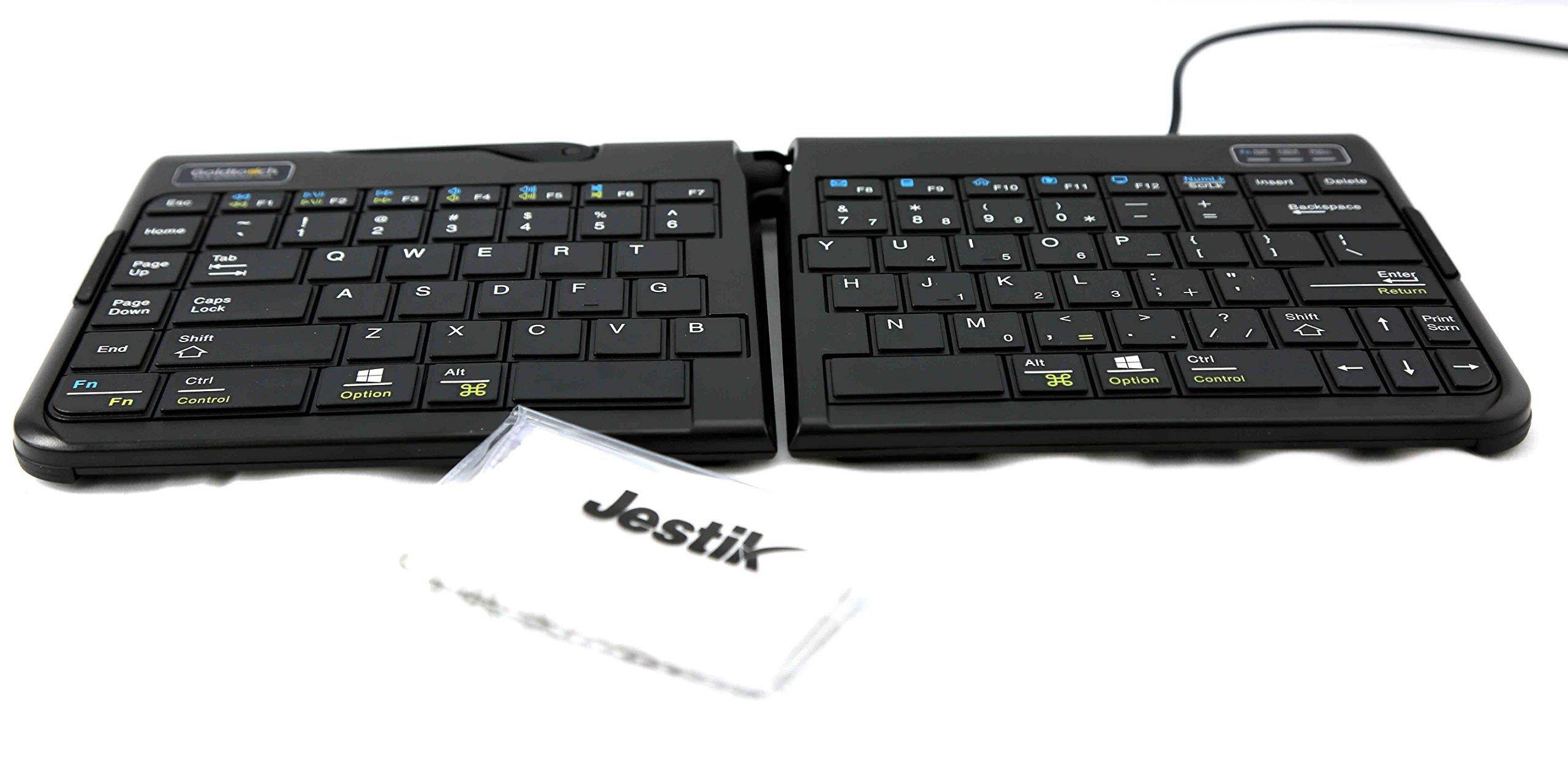 Goldtouch Go!2 Mobile Keyboard - PC & Mac GTP-0044 Plus Jestik Microfiber Cloth - Value Bundle