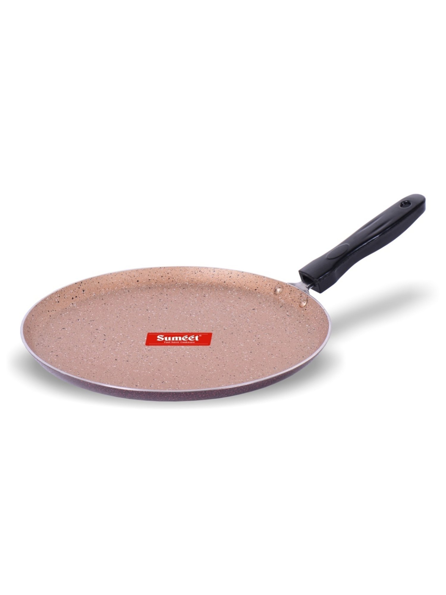 Sumeet Gold Series Pre Seasoned Cast Iron Concave Tawa for Roti 27cm 1.8kg, Gas & Induction-Friendly