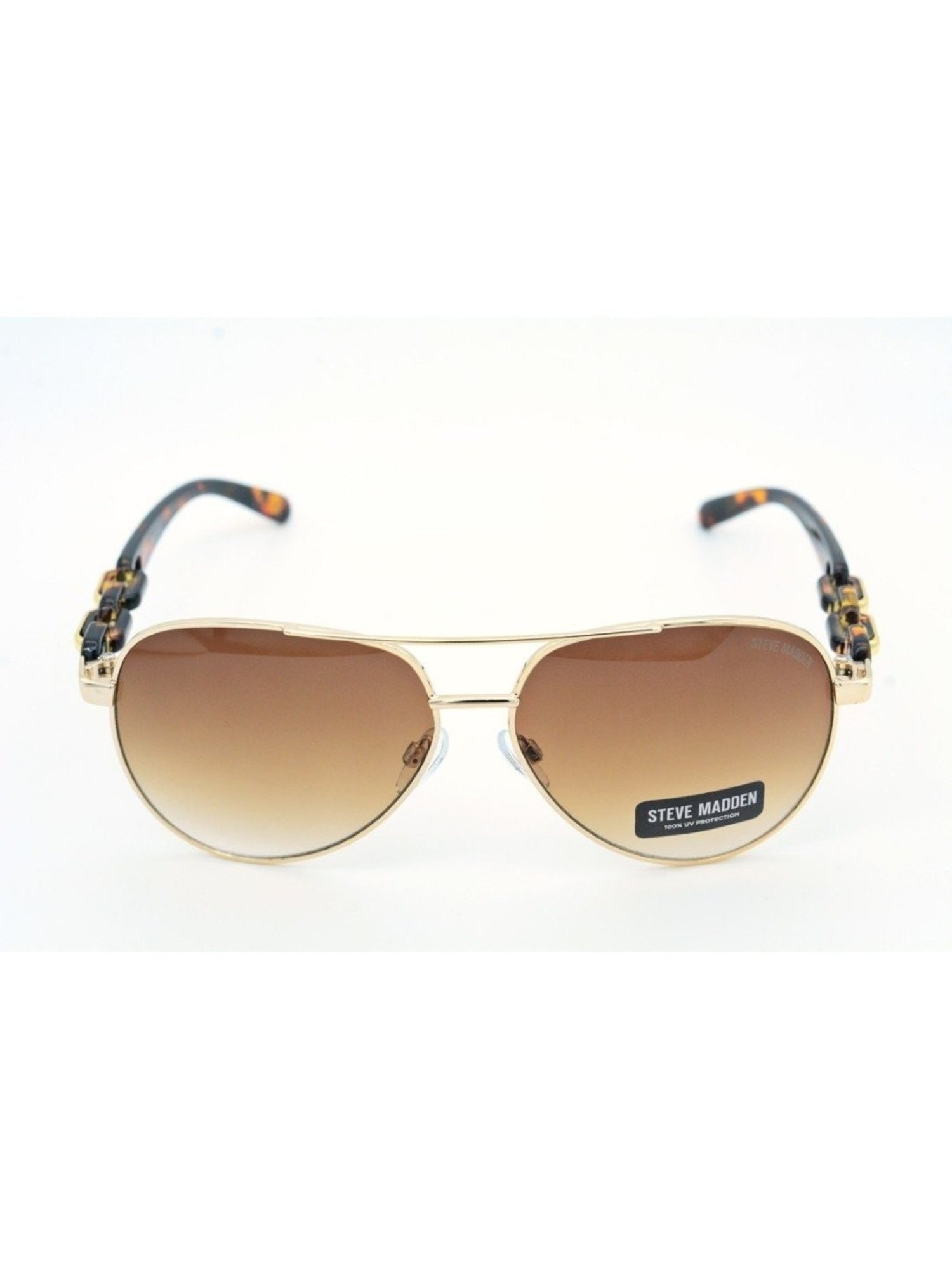 STEVE MADDEN Brown Aviator UV Protection Sunglasses for Women