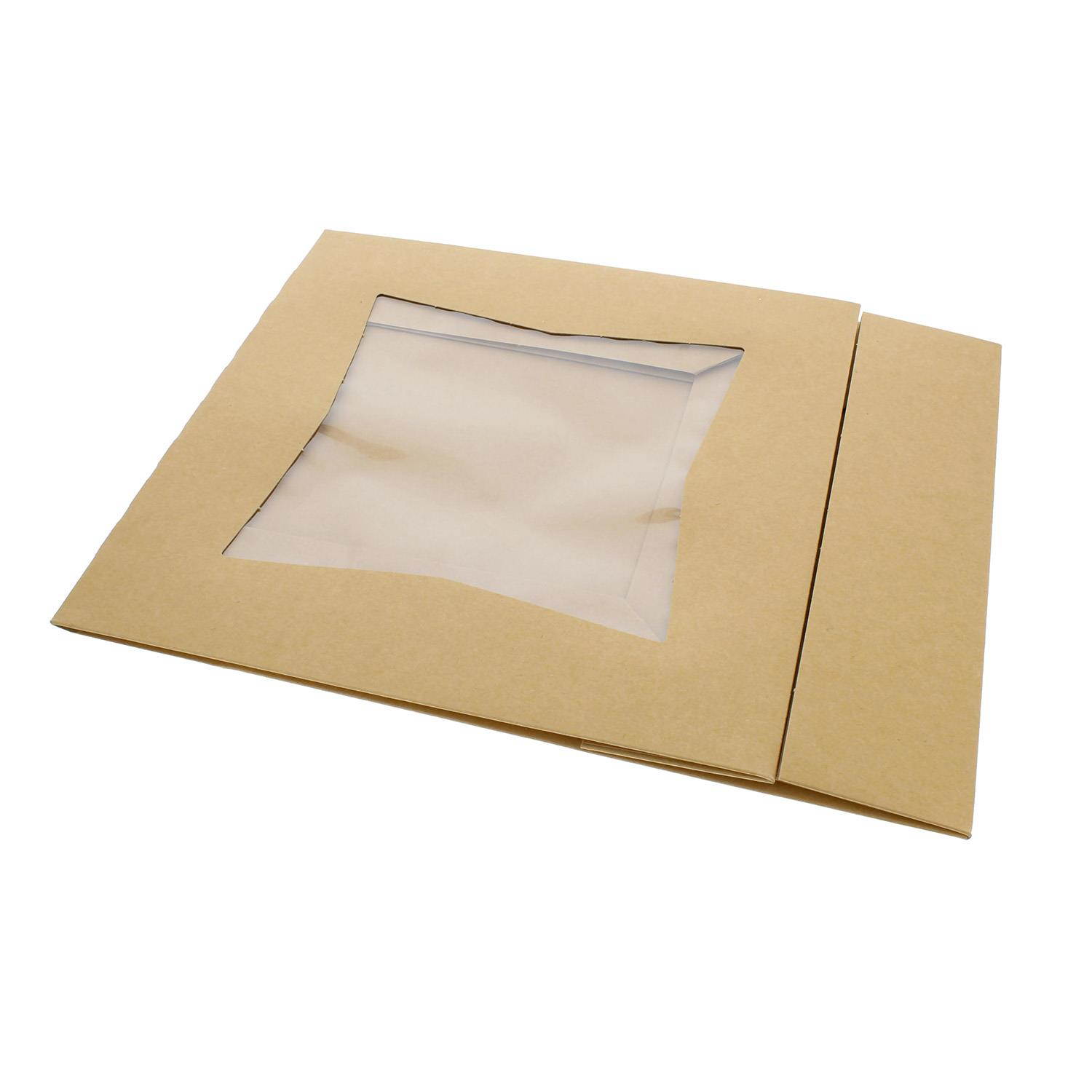 SpecialT Popup Pie Boxes with Window 10&rdquo; Brown Bakery Boxes Pie Containers 15pk