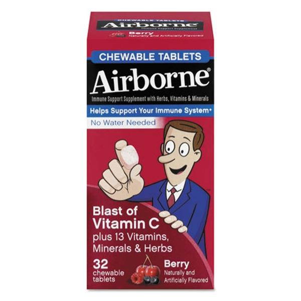 Airborne 20221 -  Immune Support Chewable Tablet, Berry