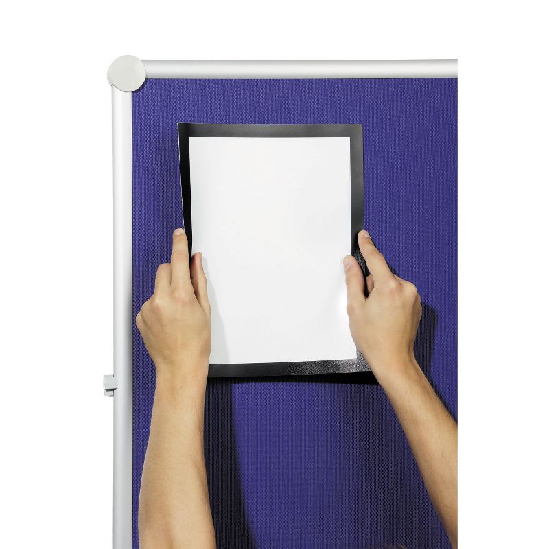 Durable DURAFRAME Grip Sign Holder 9 1/2" x 12" Black 496901