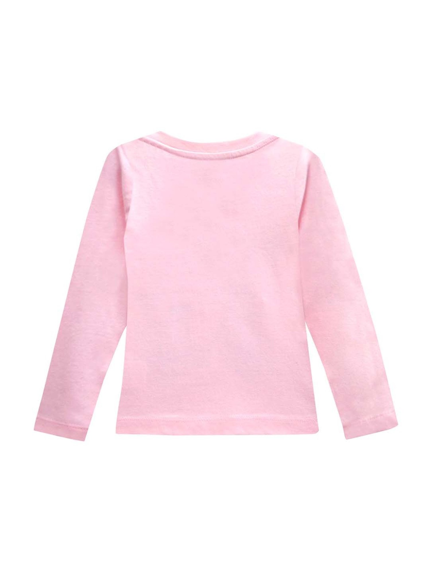 A.T.U.N. Kids Pink Cotton Printed Full Sleeves Tee