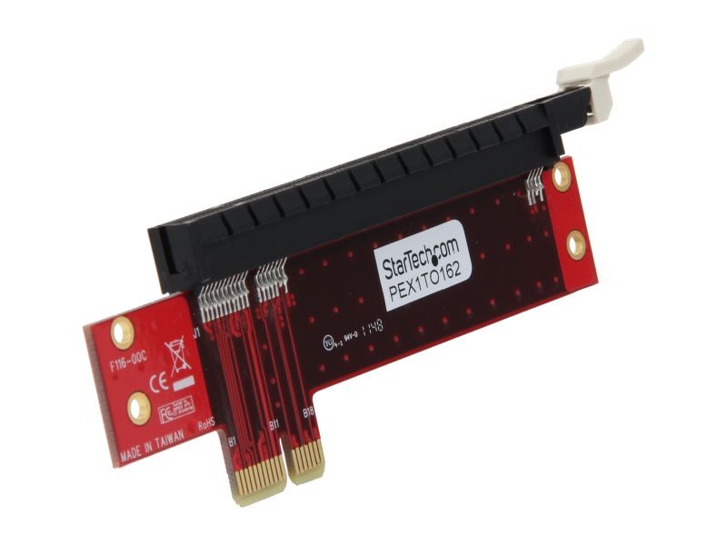 StarTech.com PCI Express X1 to X16 Low Profile Slot Extension Adapter Card Model PEX1TO162