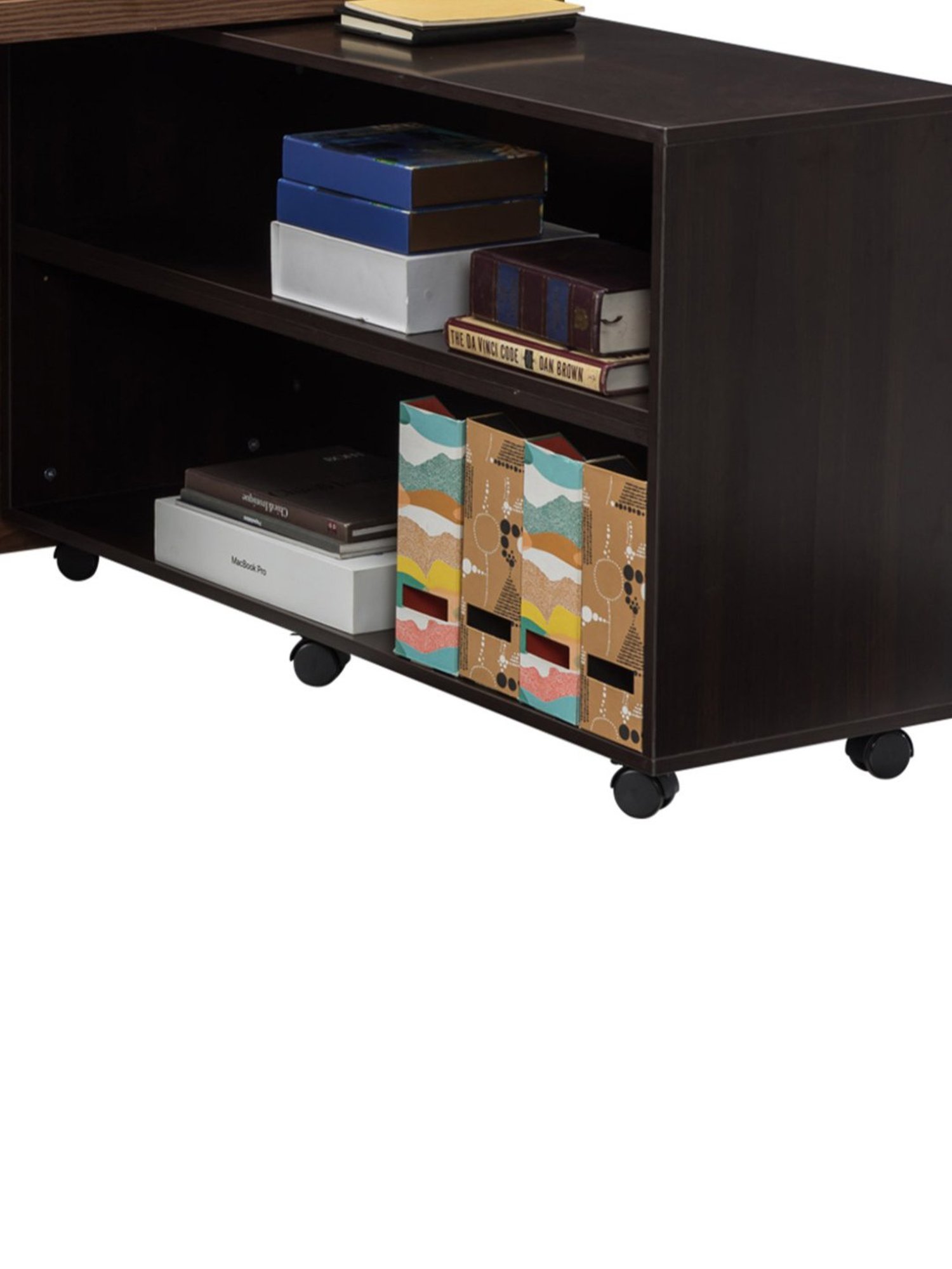 Durian Clint Classic Walnut Brown Engineered Wood Managerial Desk