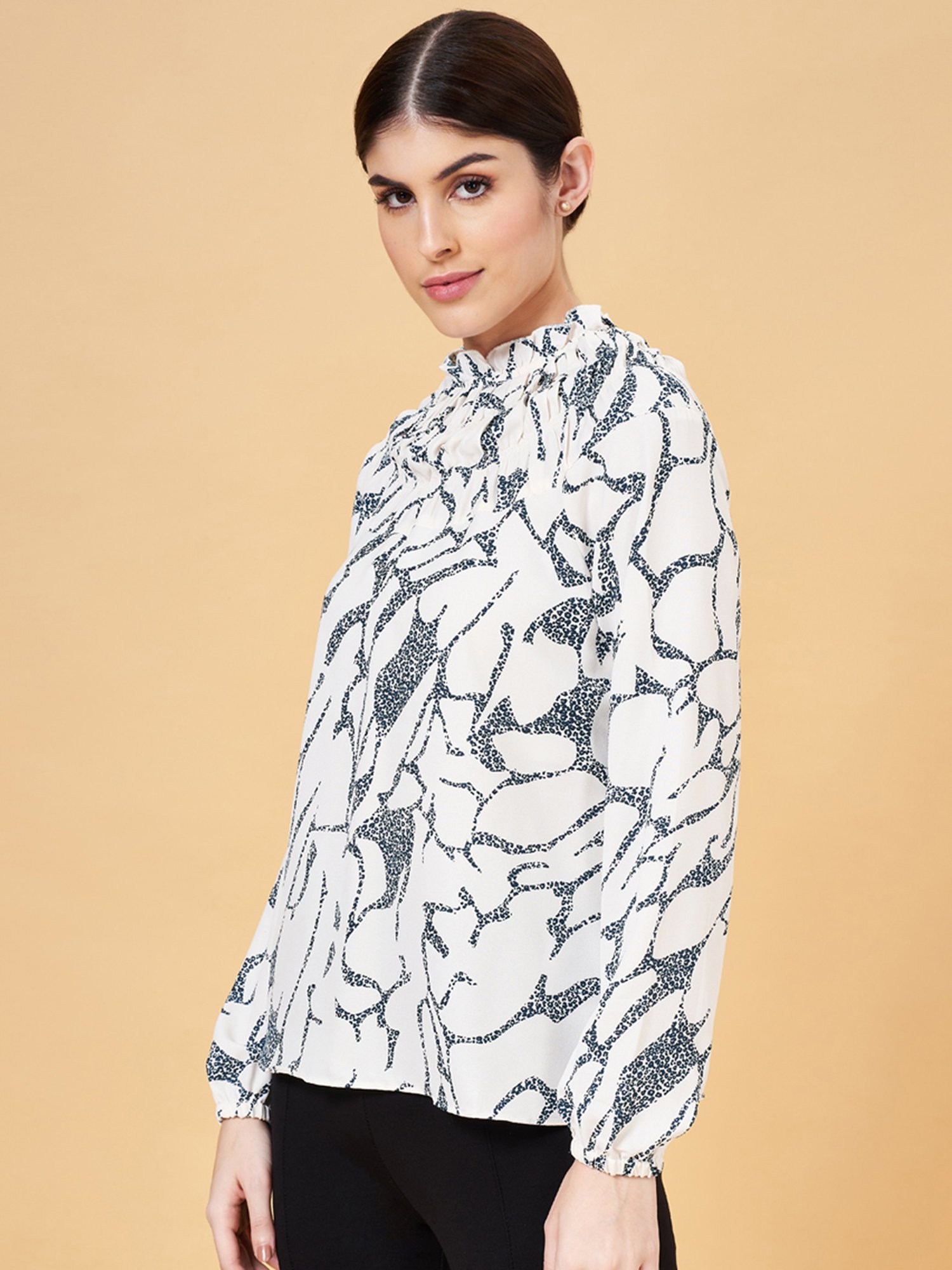 Annabelle by Pantaloons White Printed Top