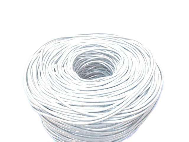 5 Star Cable ETL Listed 1000 Ft. Cat5E UTP Solid Copper PVC CMR-Rated Cable - White