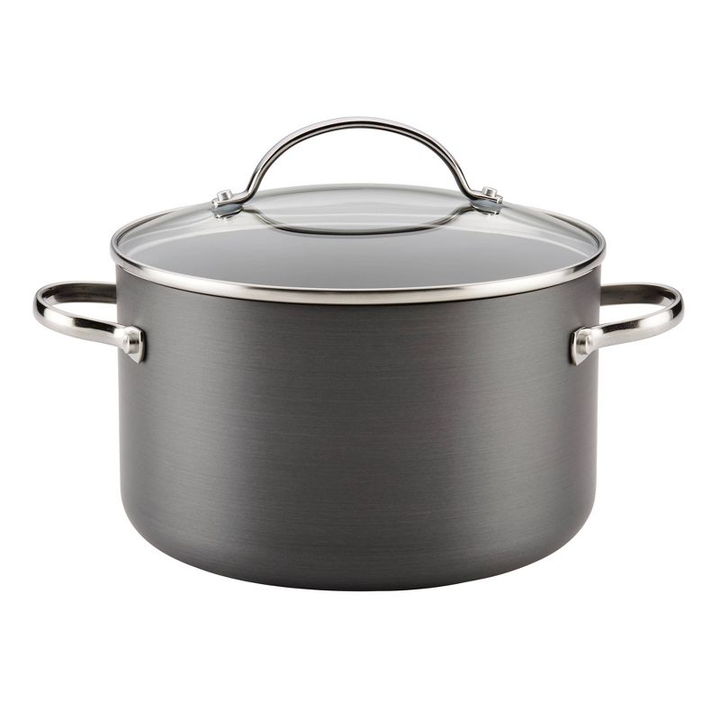 Farberware 10pc Hard Anodized Nonstick Cookware Set Gray