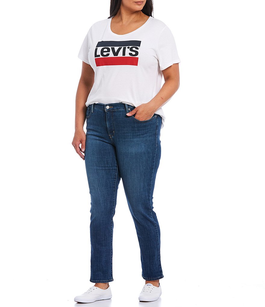 Democracy Plus Size Ab-Solution Capri Skimmer Jean