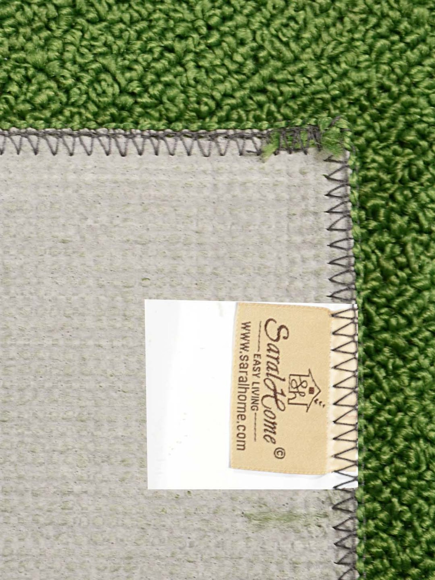 Saral Home Modern Green Polypropylene Carpet - Set of 1