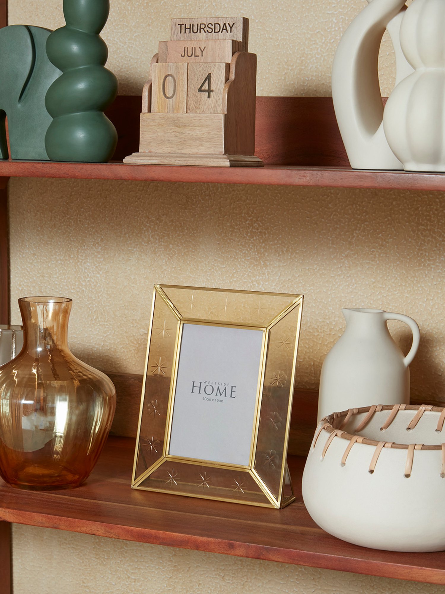 House This Kangto Brown & White Wood Photo Frame Gift Set