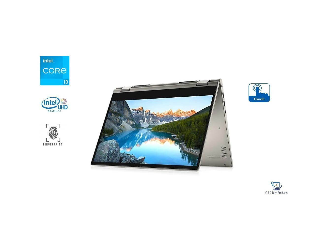 Dell Inspiron 14" 2-in-1 HD Touchscreen Notebook, 11th Generation Intel Core i3-1115G4,8GB DDR4 RAM,256GB SSD, Intel UHD Graphics,Wifi-AX,Bluetooth,HD Webcam,HDMI,USB, Windows 10 Pro