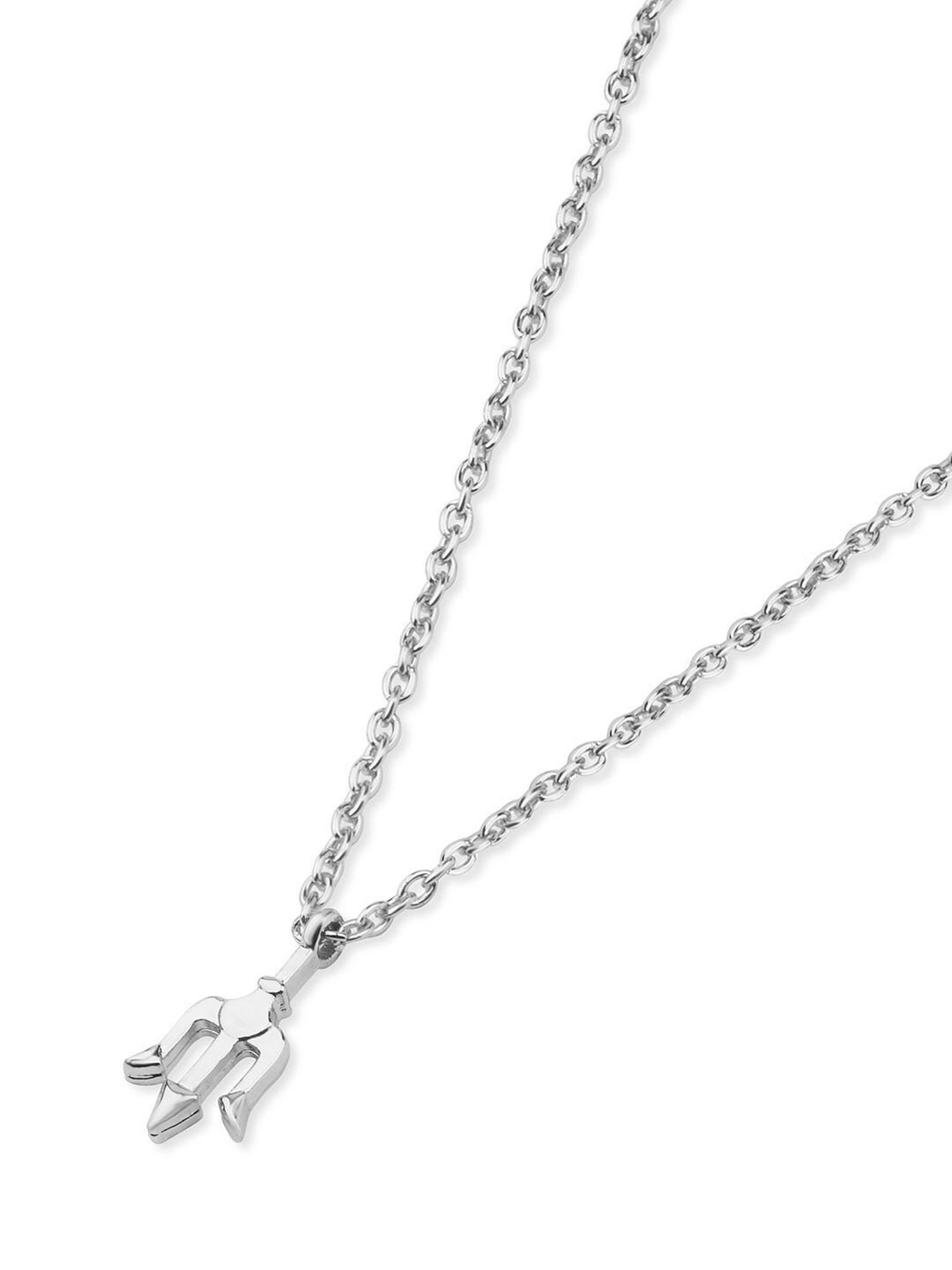 The Bro Code Silver-Plated Thrishul Pendant Necklace for Men