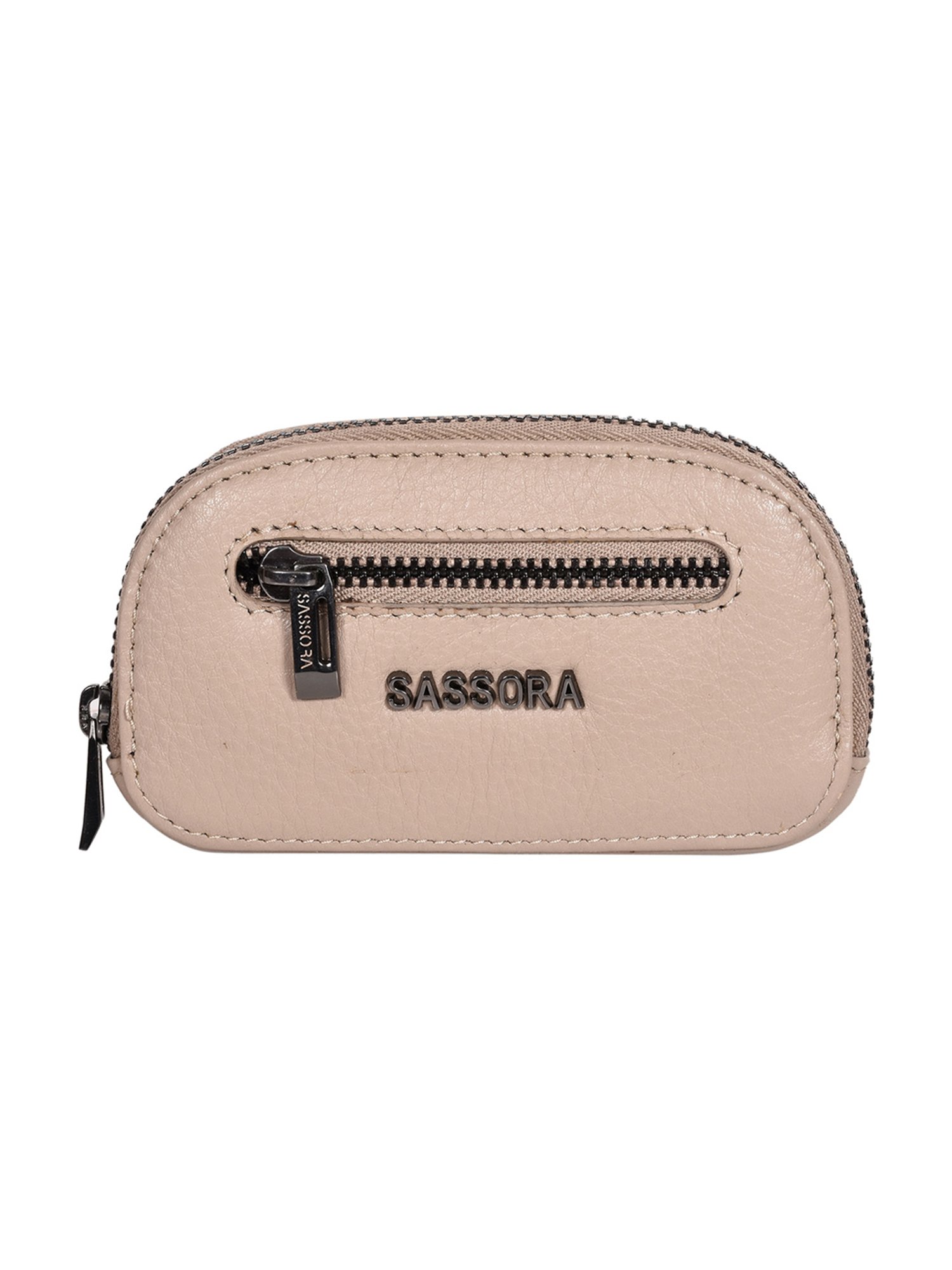 SASSORA Green MAYA Small Leather Car Key Case Pouch