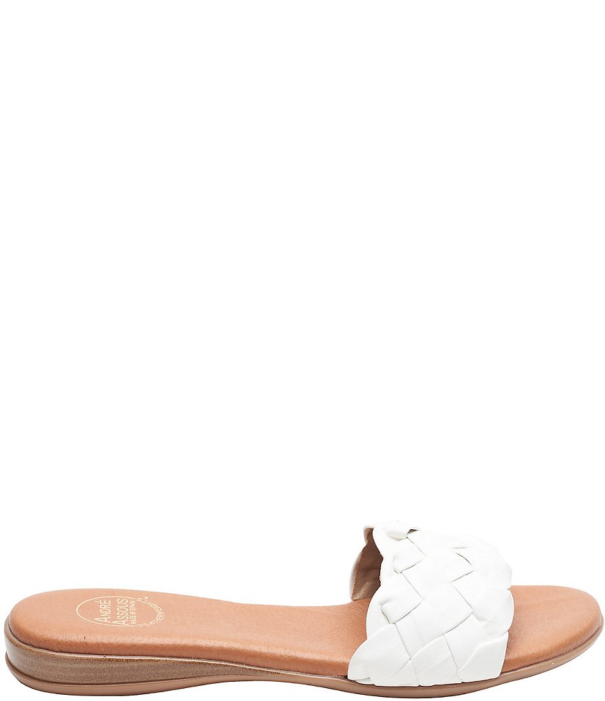 Andre Assous Nicki Featherweights&trade; Woven Leather Slide Sandals