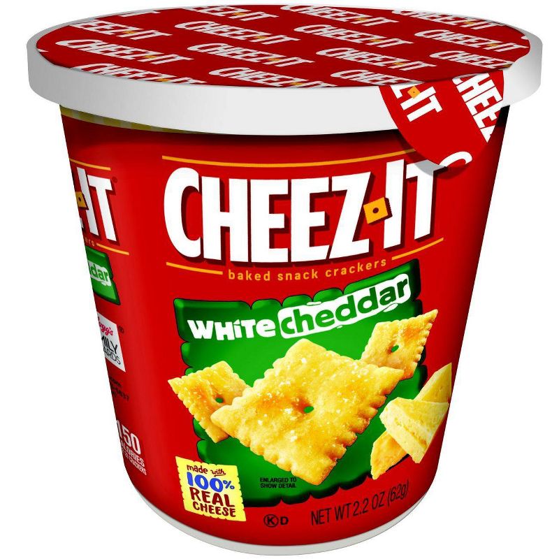 Cheez-It White Cheddar Baked Snack Crackers Mini Cup - 2.2oz
