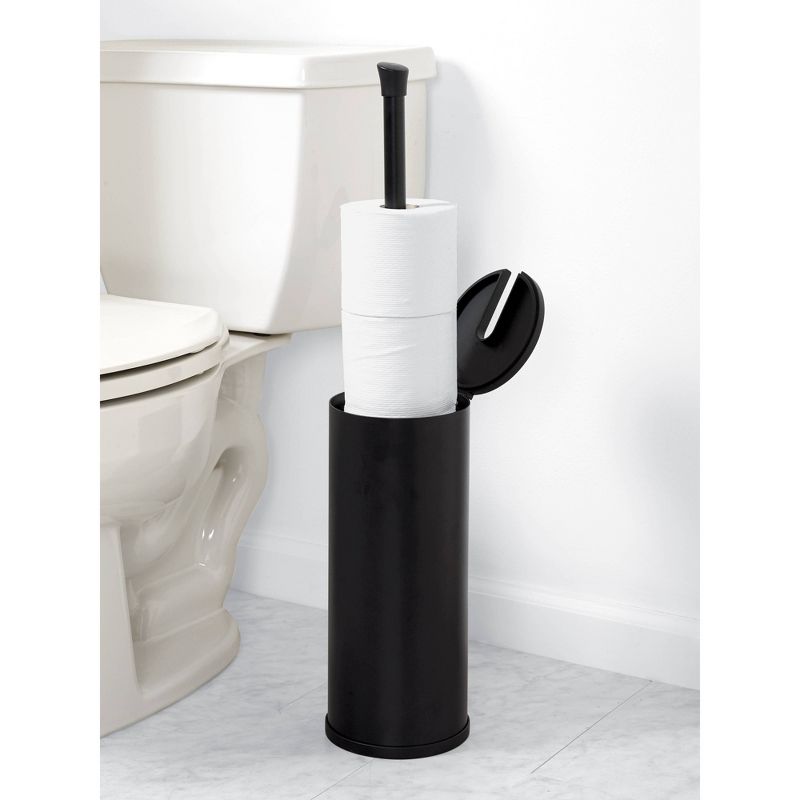 Three Roll Smart Accessories NeverRust Toilet Paper Holder Black - Zenna Home