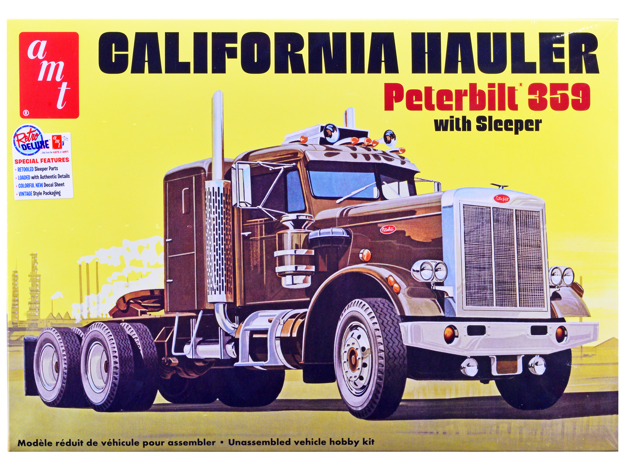 Skill 4 Model Kit Peterbilt 378 Long Hauler Truck Tractor 1/24 Scale Model by Italeri
