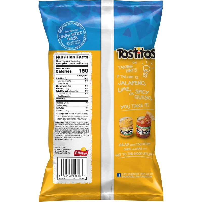 Tostitos Hint of Spicy Queso Bite Size - 12oz
