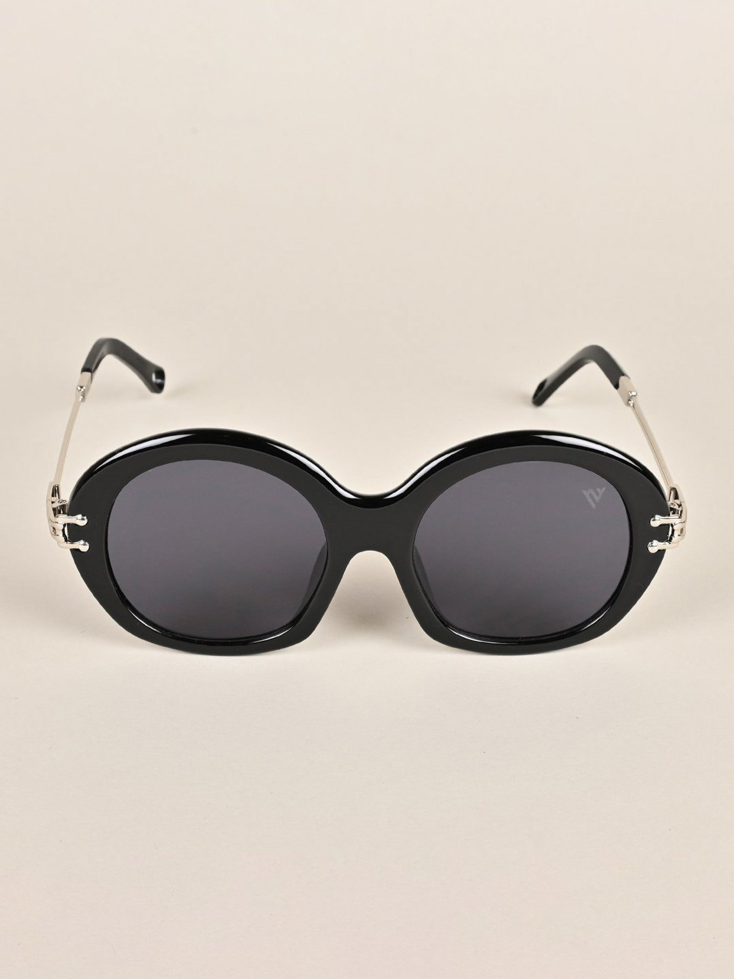 Voyage Black Oversize Irregular UV Protection Sunglasses for Women