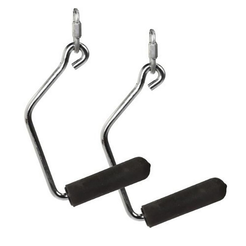 Total Gym 17500 Open Ended Durable Chrome Handles for Increased Grip with Total Gym Home Workout Machines, Black
