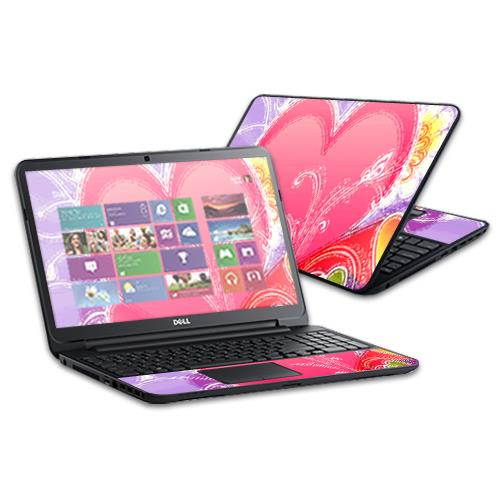 Skin Decal Wrap for Dell Inspiron 15 i15RV Laptop 15.6" Beaming Heart