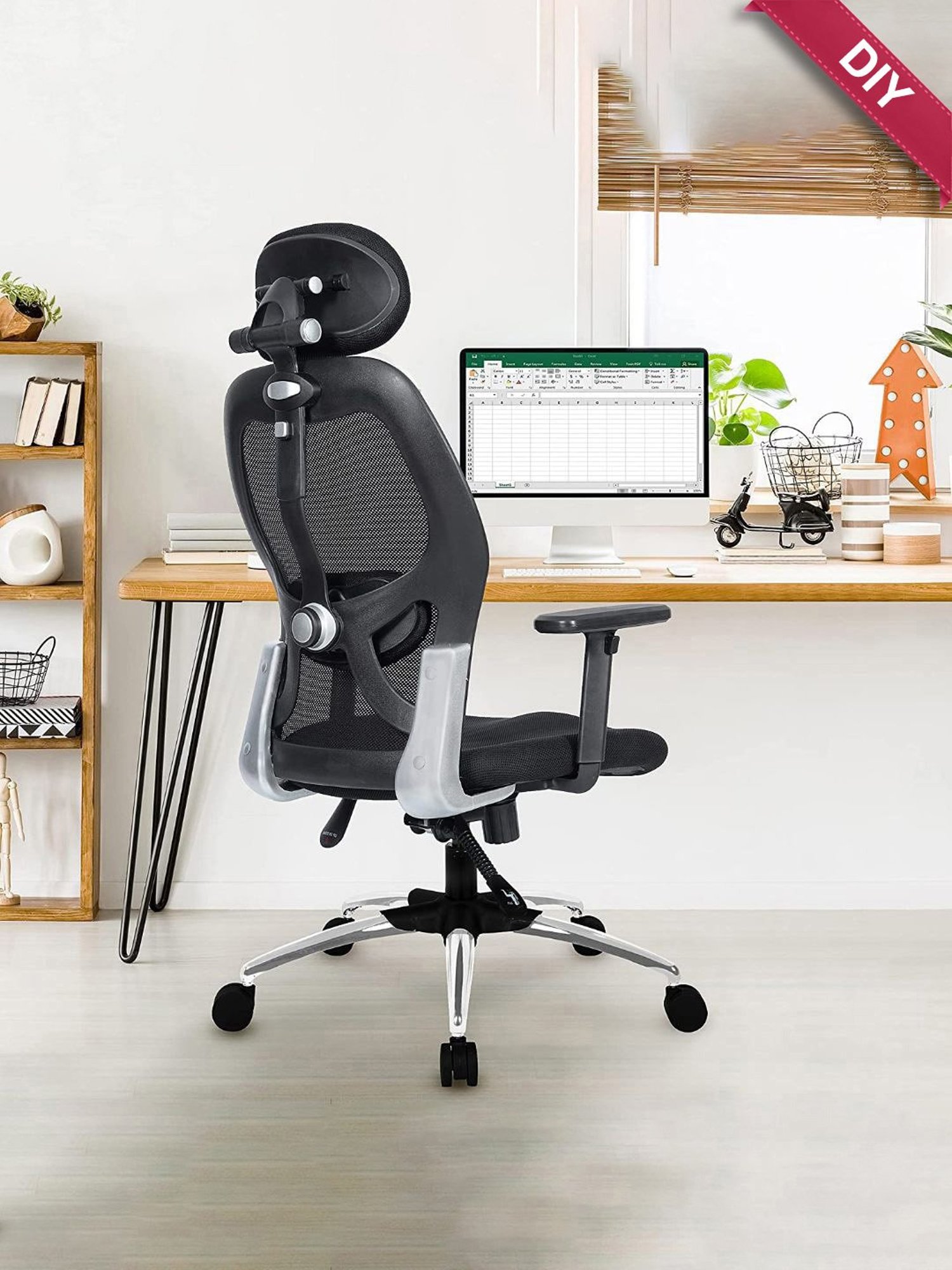 Green Soul New York Superb Black Foam Ergonomic Office Chair